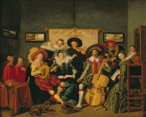 Een muzikaal gezelschap, c.1625