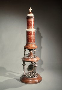 Microscoop (hout & ivoor)