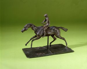 Jockey op een paard