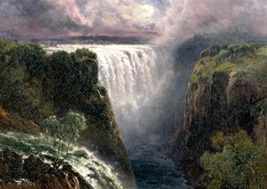 Een Uitzicht op de Victoriawatervallen