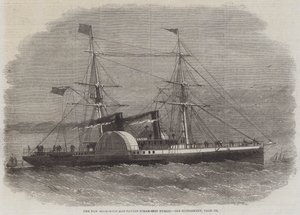 Het Nieuwe Hong-Kong en Canton Stoomschip Nurgis