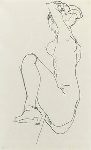 Liggend vrouwelijk naakt, 1913