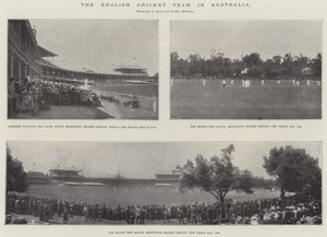 Het Engelse cricketteam in Australië