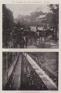 De Opening van de Blackwall Tunnel