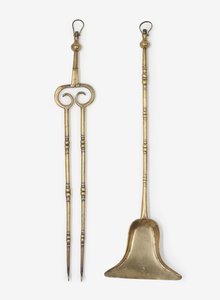 Messing tang en schep, ca.1650-99
