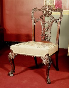 Stoel, Chippendale Director ontwerp, c.1760