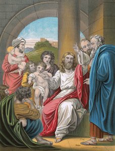 Christus zegent kleine kinderen