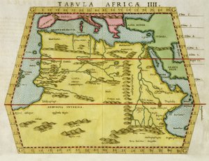 Kaart van Noord-Afrika, ca. 1580s