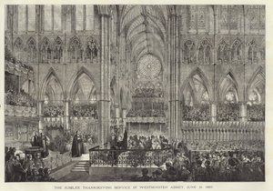 De jubileum dankdienst in Westminster Abbey