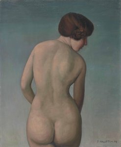 Naakte vrouw van achteren, 1909