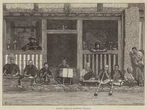 Boeddhistische priesters in Darjeeling, Himalaya