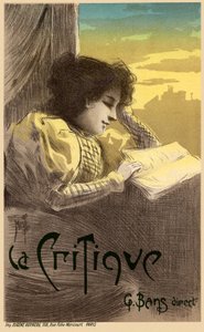 Journal La Critique Poster, 1900