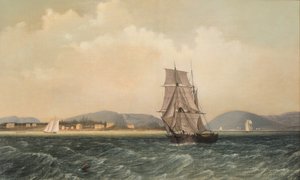 Voorbij Mt. Desert Island, Maine, 1850