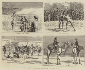 In het oefenkamp, Delhi, India