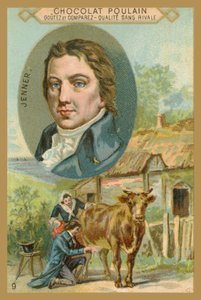 Chocolat Poulain handelskaart, Edward Jenner