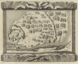 Kaart van het eiland Diu