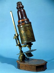 Microscoop (hout & messing)