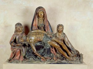 Pieta (geschilderd hout)