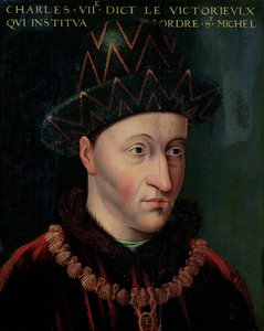 Portret van Karel VII (1403-61)