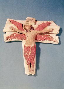Gekruisigde Christus met vleugels