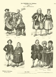 Zwitserse kostuums, late 18e eeuw