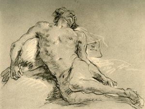 Naakt rustend, midden 18e eeuw, 1928