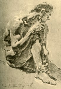 Naakt zittend, 1715-1716, 1928