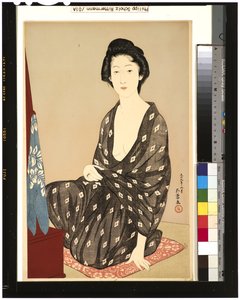 Vrouw in zomerkimono, 1920