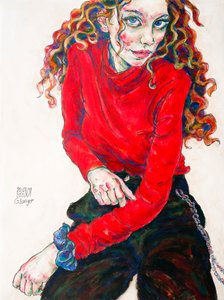 Portret van een vrouw, Vlam