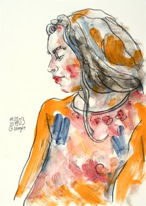 Portret van een vrouw, Ik was thuis