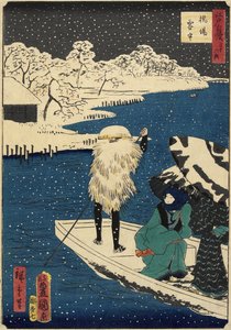 Sneeuw bij Hashiba, juli 1864