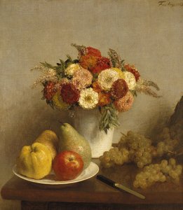 Bloemen en fruit, 1865