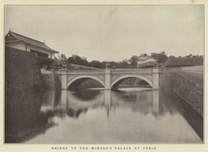 Brug naar het Paleis van de Mikado in Tokio
