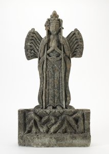 Beeldje (grof grijs steen)