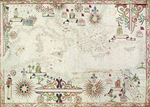 Kaart van de Middellandse Zee, 1625