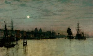 Greenwich, halve vloed, 1884