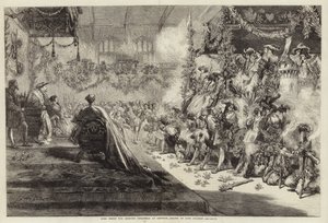 Koning Hendrik VIII viert Kerstmis in Greenwich