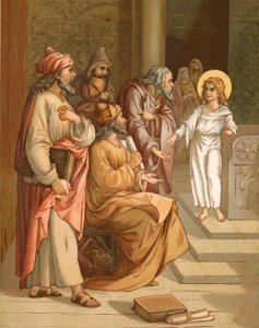 Jezus, als jongen, in de Tempel