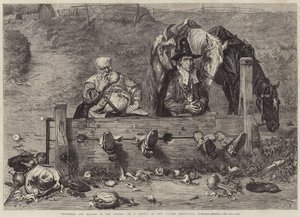 Hudibras en Ralpho in de schandpaal