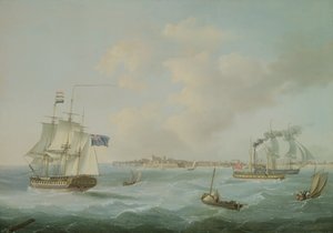 Schepen voor Margate, 1825