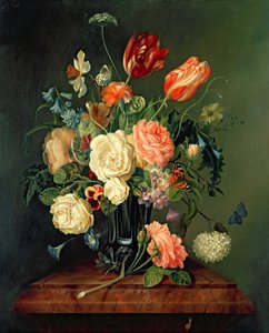 Stilleven met gemengde bloemen