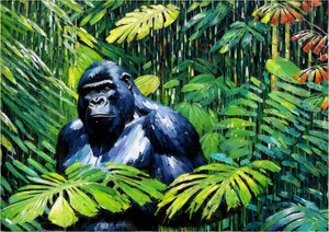 Dieren: gorilla 1