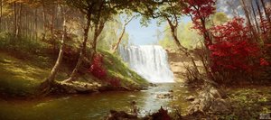 JJM recreëert Bierstadt-A: Minnehaha Falls