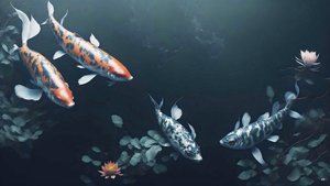 Koi-Karper rood en wit _01