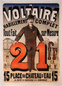 Poster ter promotie van "A Voltaire", c.1877