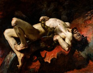 Ixion in de Hades geworpen, 1876