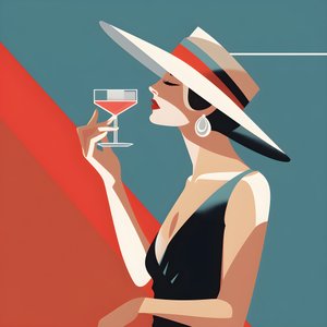 Vrouw in jaren 30 stijl 3