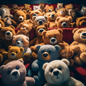Miljoenen teddyberen in een bioscoop 4