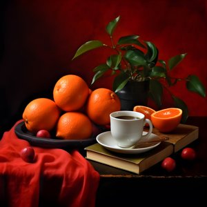 citrusvruchten rood boek koffie 2