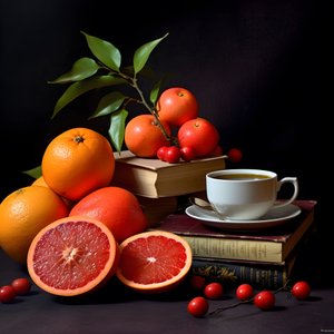 citrusvruchten rood boek koffie 3
